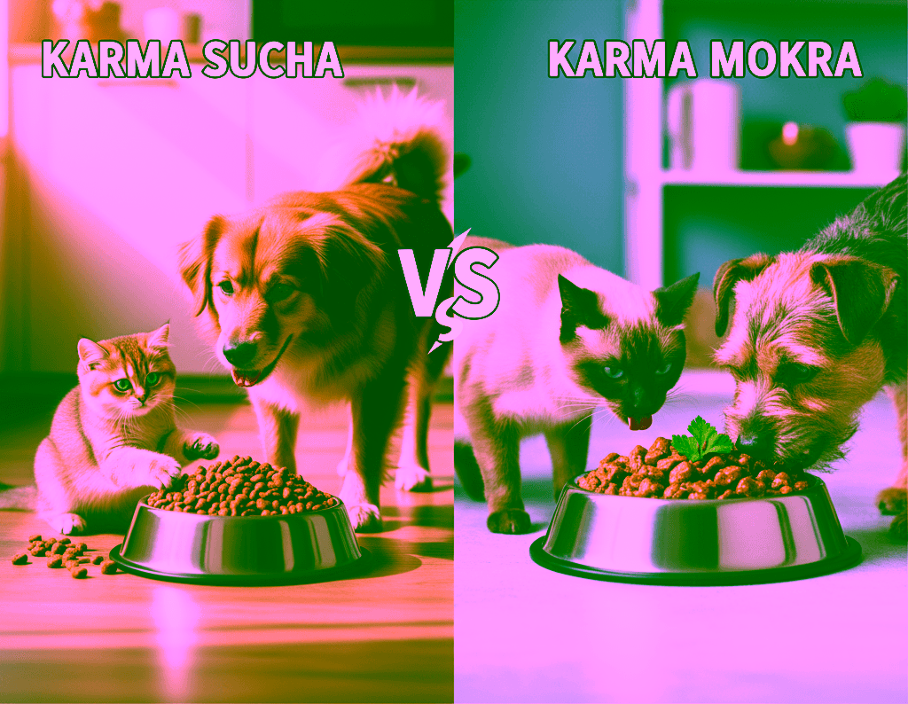 Karma sucha vs. mokra : Co jest lepsze dla Twojego pupila?