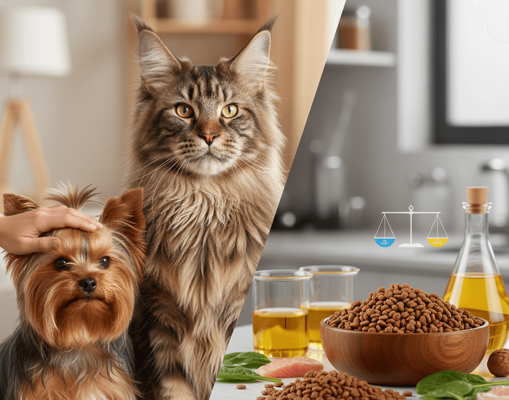 Lśniąca Sierść Psa i Kota: Kluczowa rola proporcji Omega-3 i Omega-6 w diecie