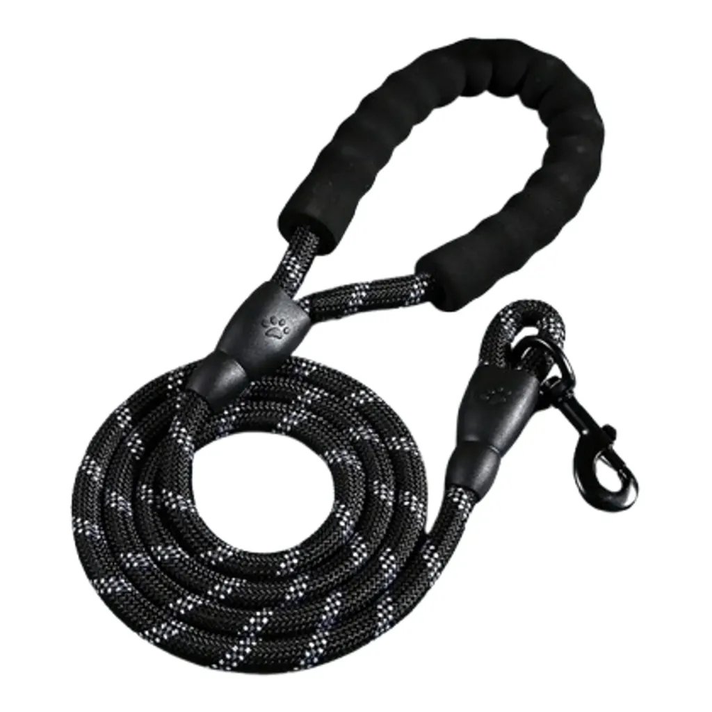 Lux Pets Smycz Lina Softgrip Czarna 0.8 Fi 150 Cm