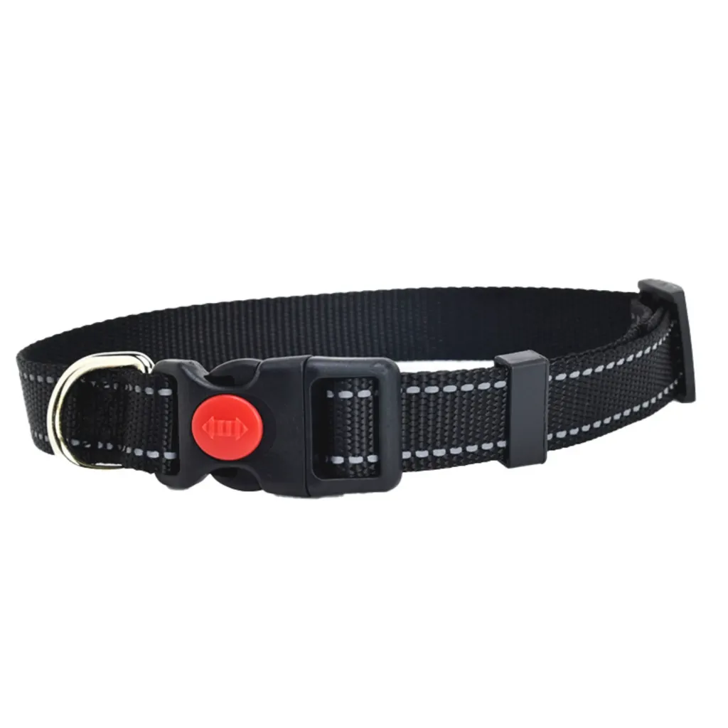 Lux Pets Obroża Classic Nylonowe Odblaskowa Czarma 2.0 M 30-45 Cm Od 15 Kg Do 35 Kg