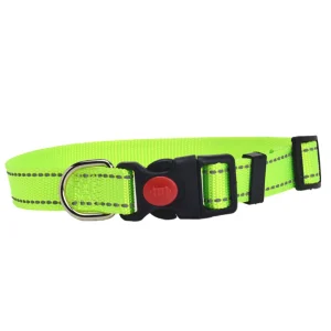 LUX PETS OBROŻA CLASSIC NYLONOWE ODBLASKOWA ZIELONA 2.0 M 30-45 CM OD 15 KG DO 35 KG Lux Pets Obroża Classic Nylonowa Odblaskowa Zielona Rozmiar M , obroża dla psa od 15 do 35 kg , zielona obroża dla psa , obroża dla Border Collie , obroża dla Australian Shepherd , obroża dla Husky Syberyjskiego , obroża dla Samojeda , obroża dla Labradora Retrievera , obroża dla Golden Retrievera , obroża dla Owczarka Niemieckiego , obroża dla Dalmatyńczyka , obroża dla Boksera , obroża nylonowa odblaskowa , bezpieczna obroża dla średniego psa , komfortowa obroża dla psa , Lux Pets obroża M , odblaskowa obroża dla średniego psa , obroża dla psa na noc , obroża regulowana