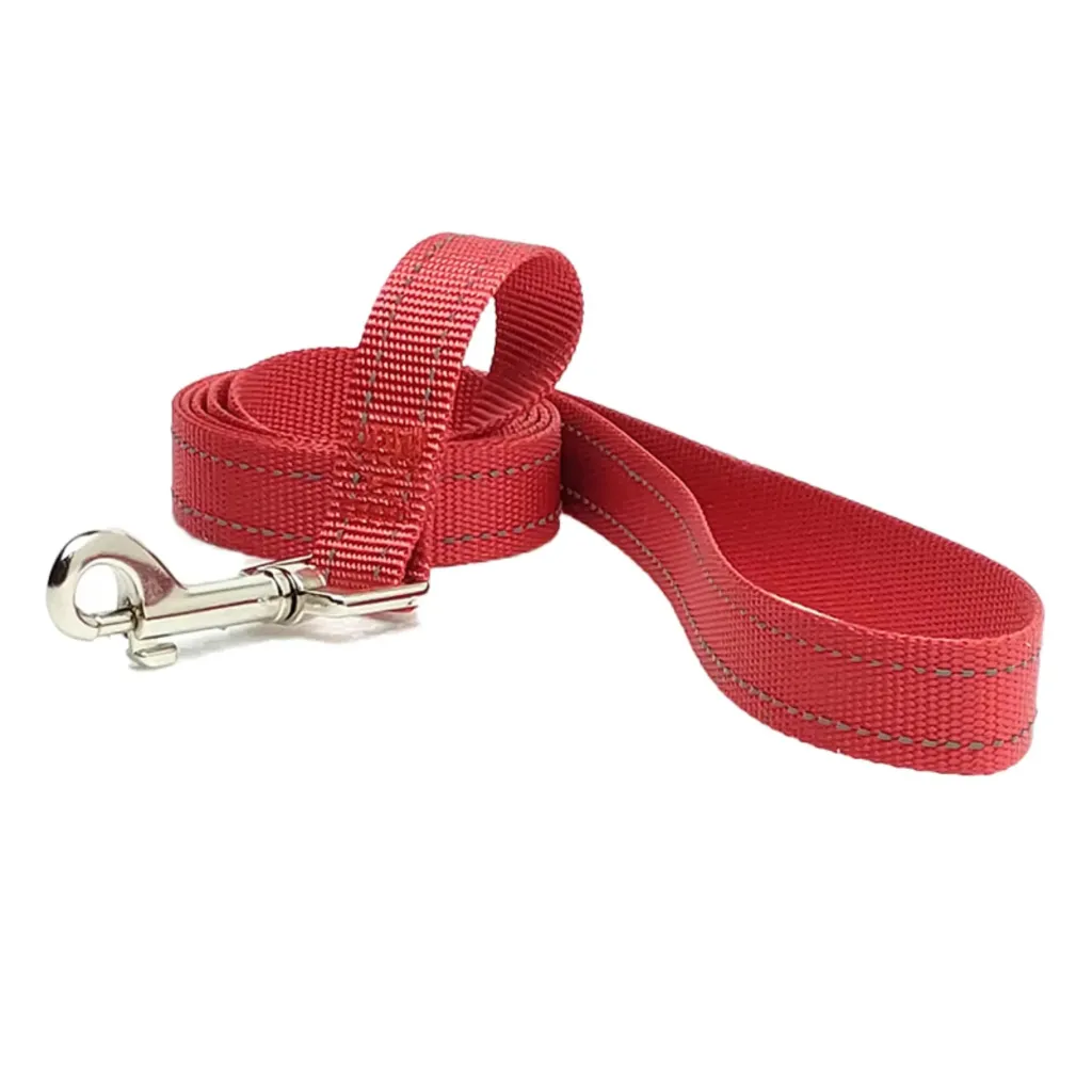 Lux Pets Smycz Classic Nylonowa Odblaskowa Czerwona 2.0 Cm 120 Cm