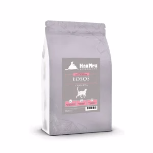 HauMru Bezzbożowa karma dla kota-Dorosły- Łosoś Z Białą Rybą 1,5 kg