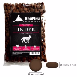 Haumru Bezzbożowa-Duża Rasa-Indyk Z Batatami I Żurawiną 100 G-Próbka Dla Psa