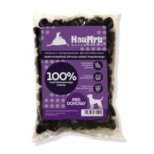 HAUMRU BEZZBOŻOWA -VET PIES- GASTROINTESTINAL ZDROWIE UKŁADU TRAWIENNEGO - PIES DOROSŁY - 100G karma weterynaryjna dla psa,karma dla psa gastrointestinal,bezzbożowa karma dla psa,karma dla psa z wrażliwym żołądkiem,karma dla psa z IBD,regeneracja jelit psa,karma indyk z batatami dla psa,hipoalergiczna karma dla psa,wysoka przyswajalność karmy dla psa,karma dla psa z problemami trawiennymi,zdrowie jelit psa,postbiotyki dla psa,kolagen dla psa,karma dla psa po rekonwalescencji,karma dla psa z nietolerancjami pokarmowymi,HauMru VET karma,karma dla psa z delikatnym układem pokarmowym,dieta weterynaryjna dla psa,karma dla psa bez zbóż,karma dla psa z indykiem,karma dla psa wszystkich ras,karma dla psa z alergią