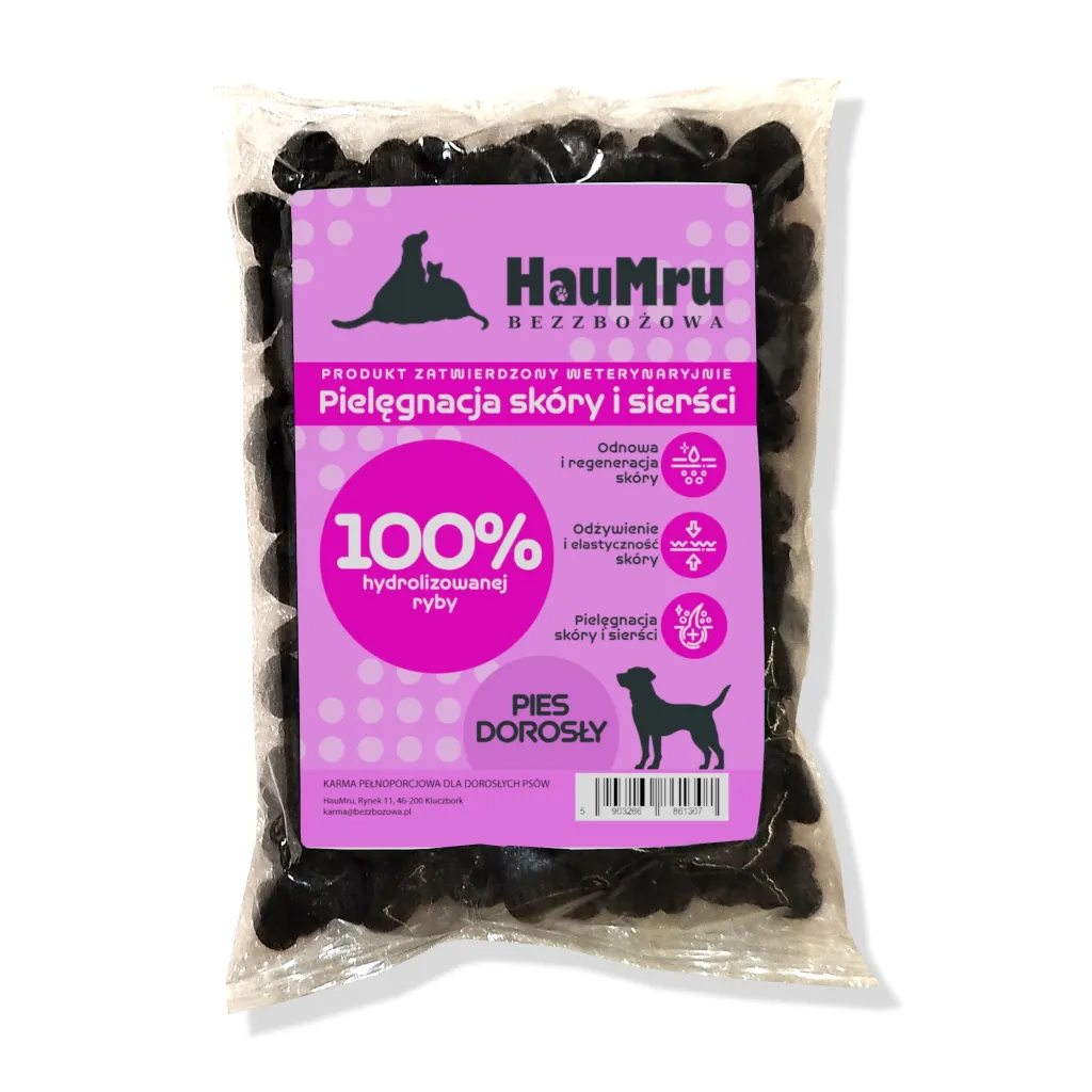 Haumru Bezzbożowa -Vet Pies- Pielęgnacjaskóry I Sierści-Pies Dorosły-100g
